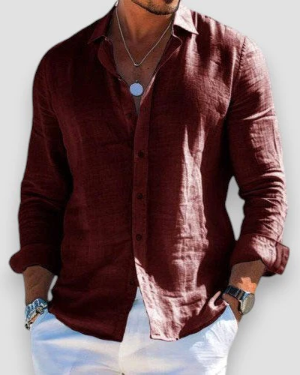 Men's Relaxed Fit Casual Shirt