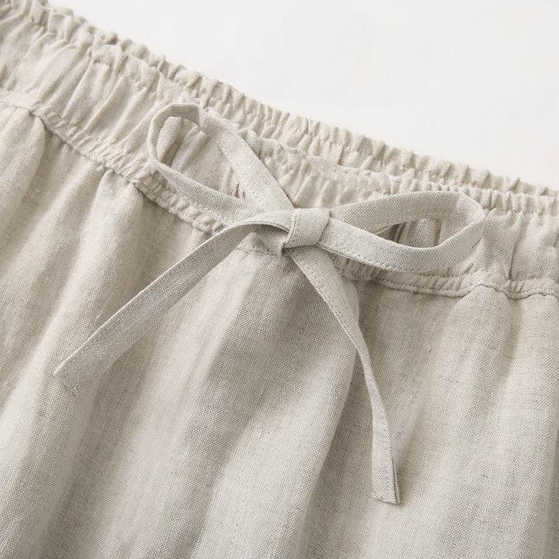 Bellver Linen Lace-Up Trousers