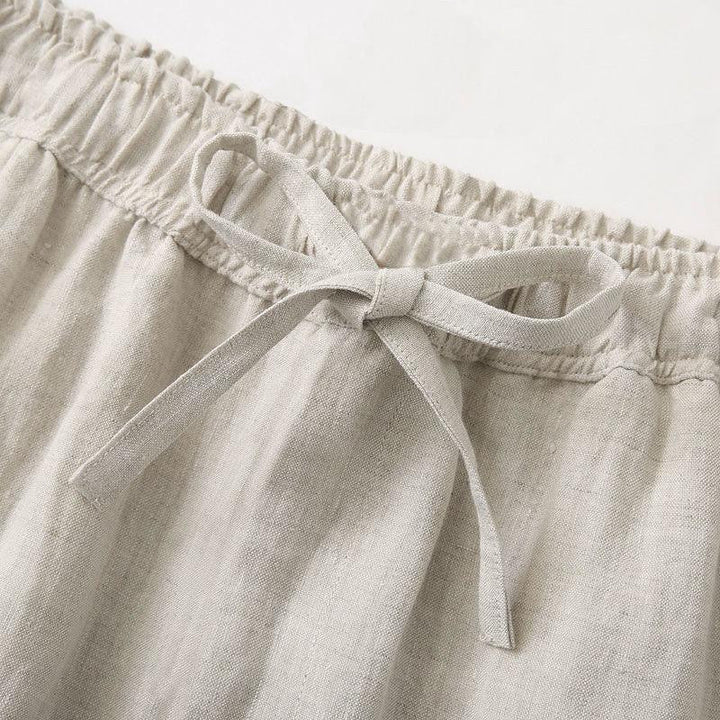 Bellver Linen Lace-Up Trousers