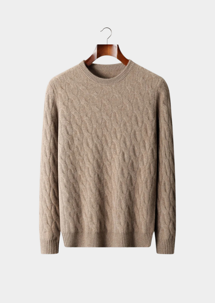 Albany Cable Knit CASHMERE CREWNECK