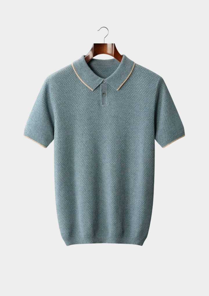 Chatsworth Two-Tone Cashmere Polo