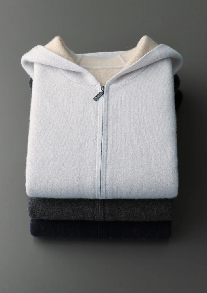 Stratford Cashmere Zip Hoodie