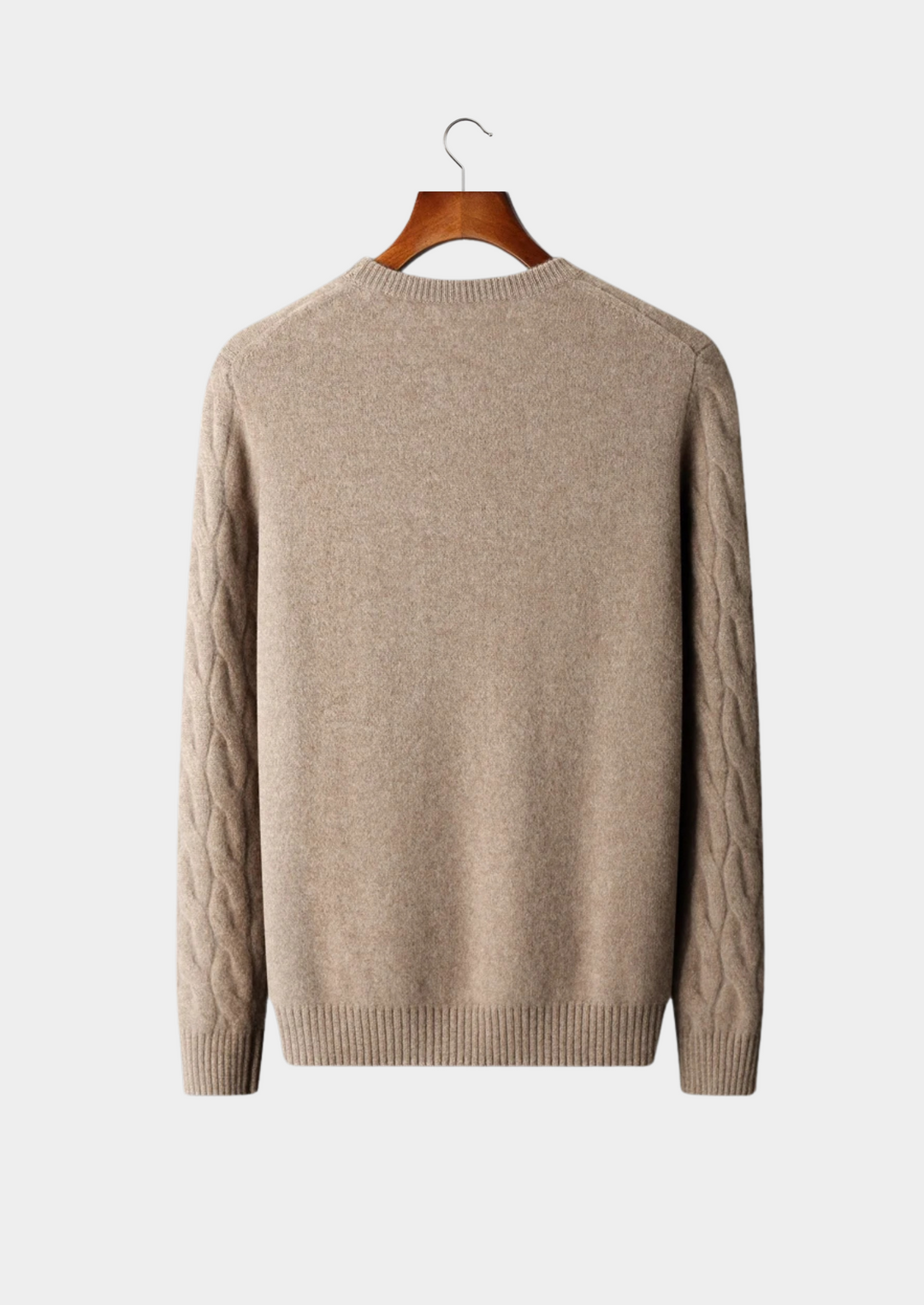 Albany Cable Knit CASHMERE CREWNECK