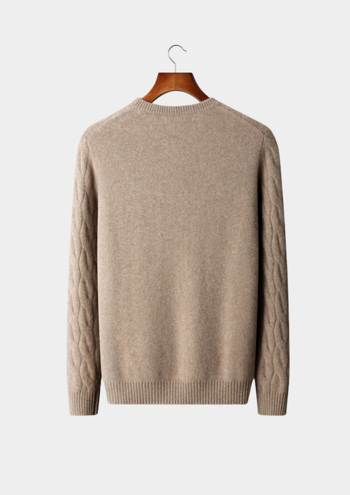 Albany Cable Knit CASHMERE CREWNECK
