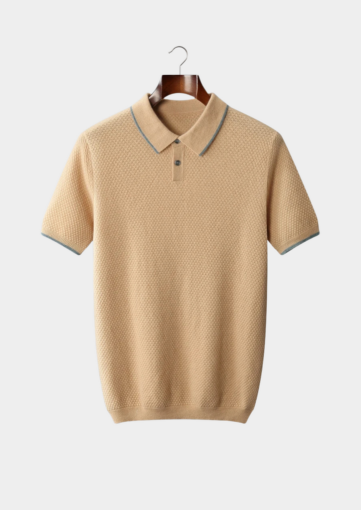 Chatsworth Two-Tone Cashmere Polo