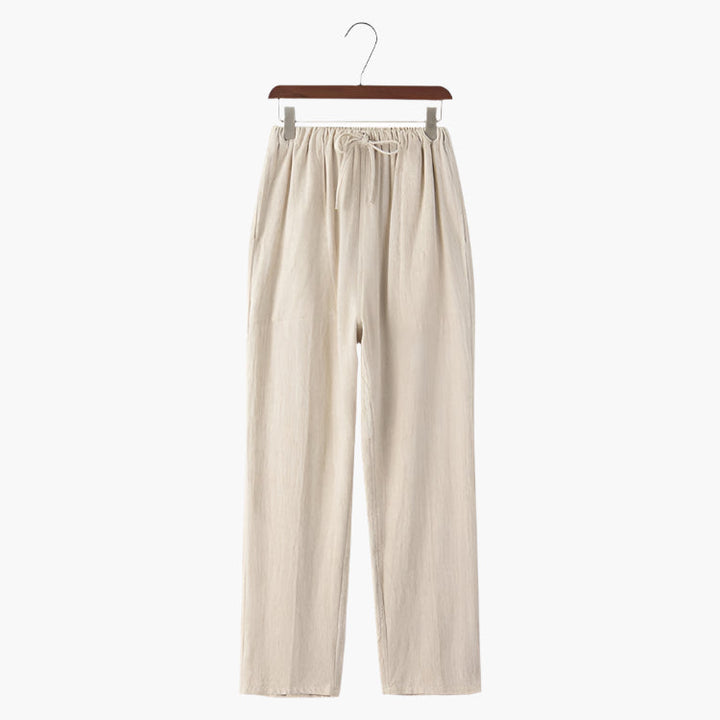 Bellver Linen Lace-Up Trousers