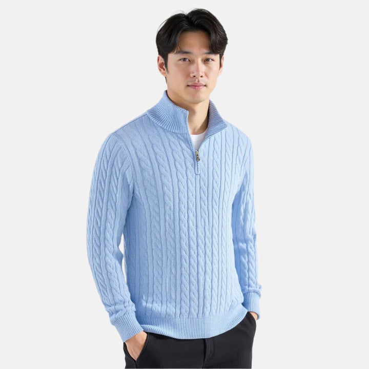 Alexander Zipped Cable Sweater