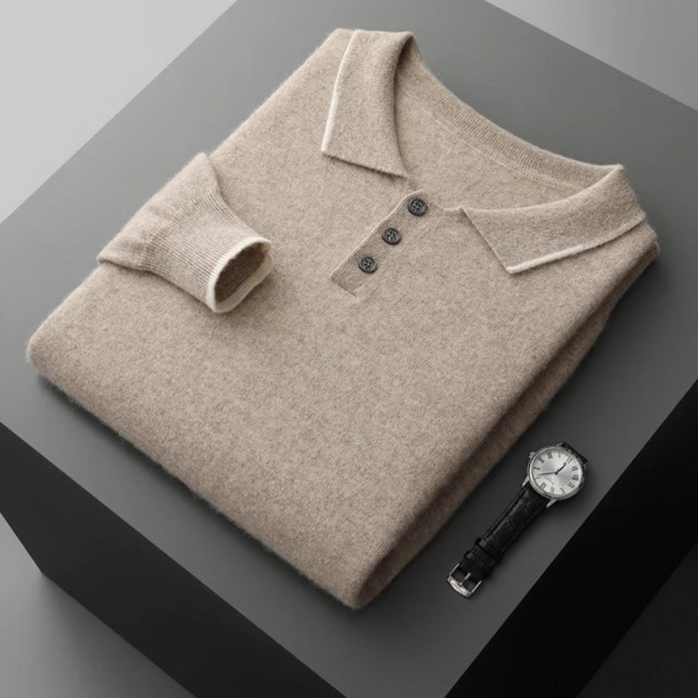 Ravello Cashmere Polo Sweater
