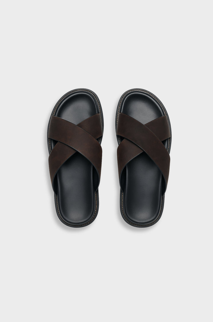 Mykonos Cross-Strap Sandals