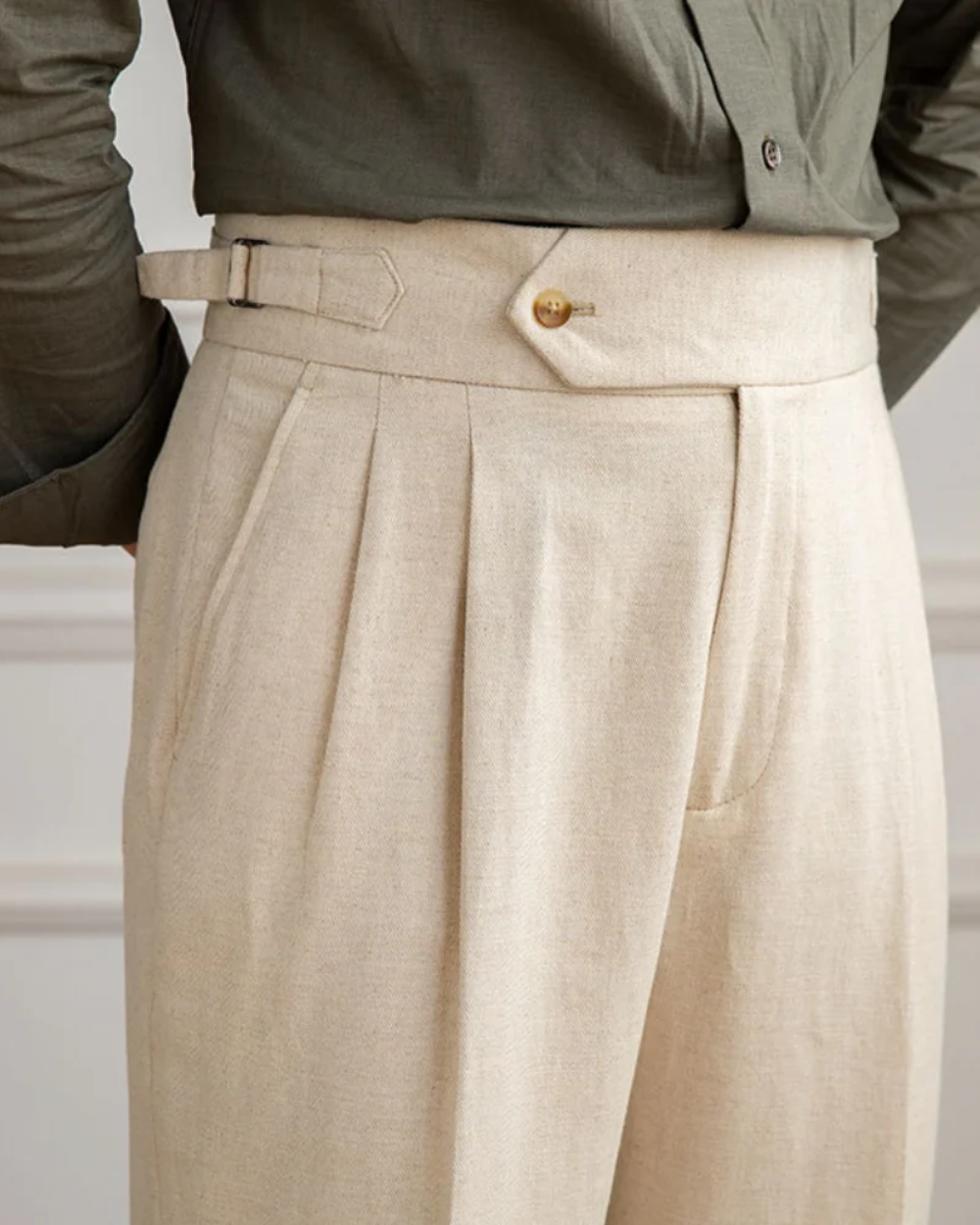Lightweight Bali Linen Trousers
