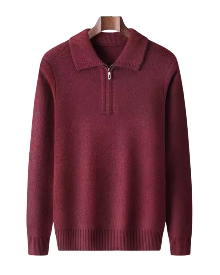 Gstaad Quarter-Zip Cashmere Sweater