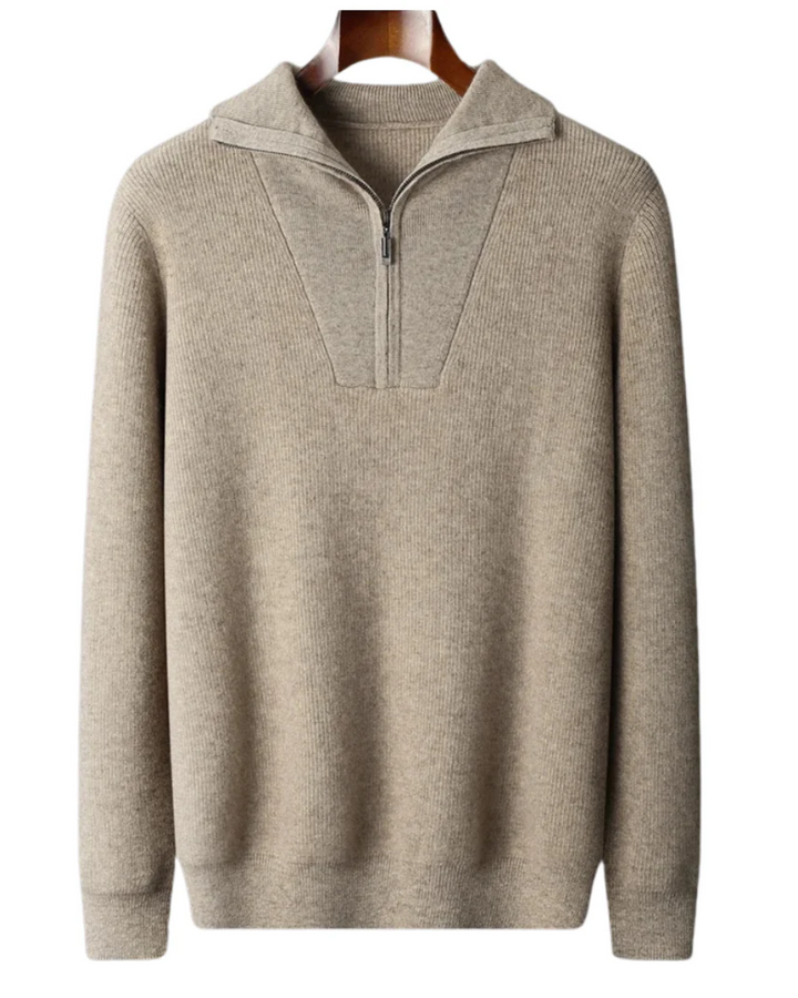 Half-Zip Cashmere Sweater in Portofino