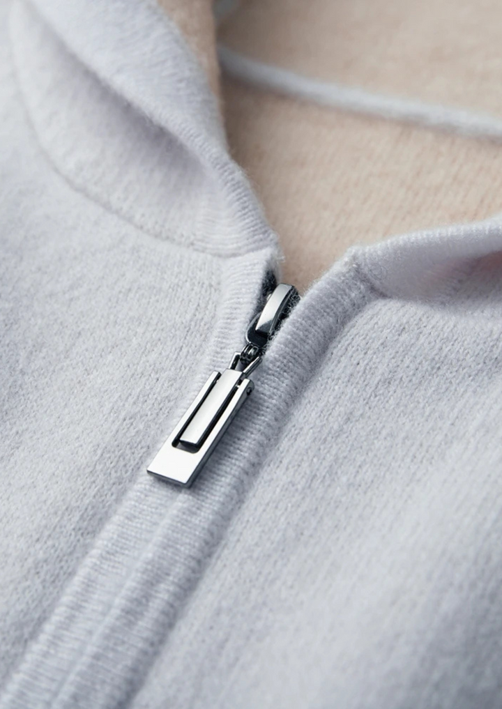 Stratford Cashmere Zip Hoodie
