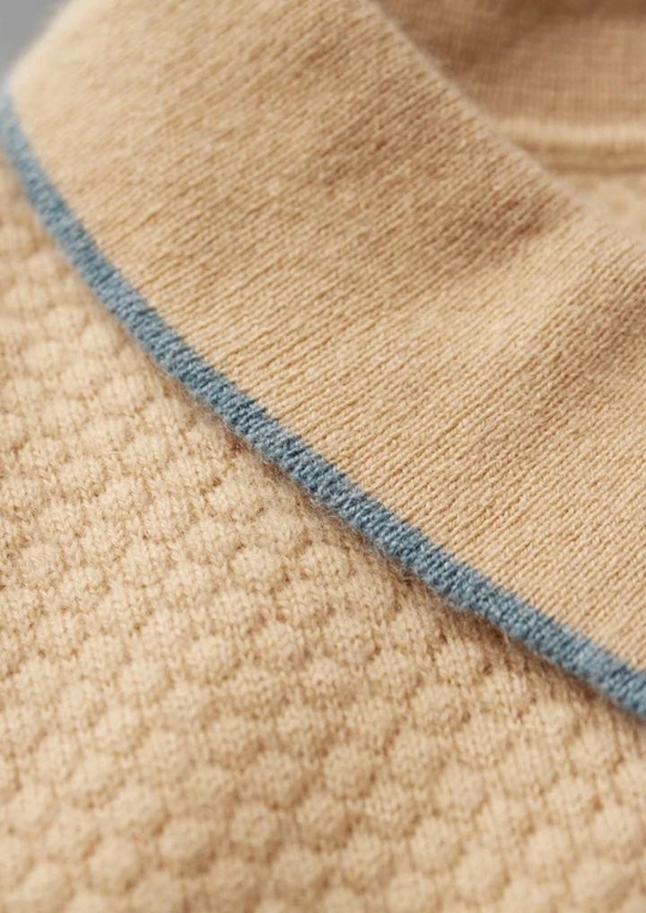 Chatsworth Two-Tone Cashmere Polo