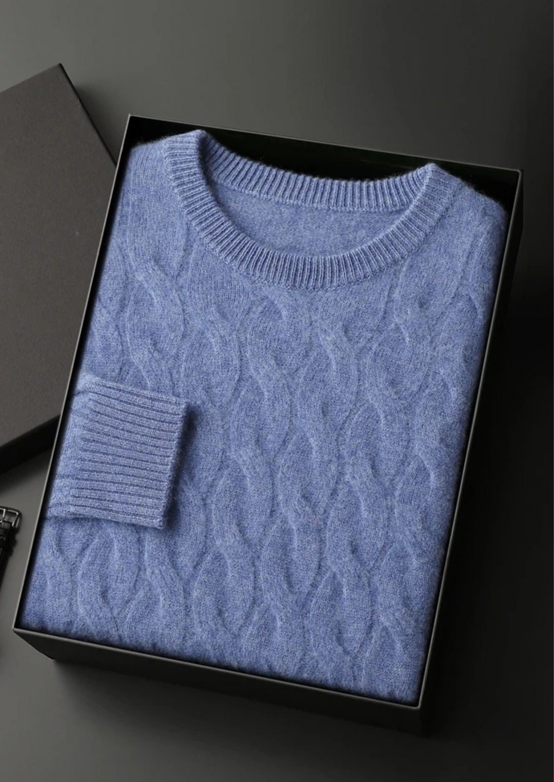 Albany Cable Knit CASHMERE CREWNECK