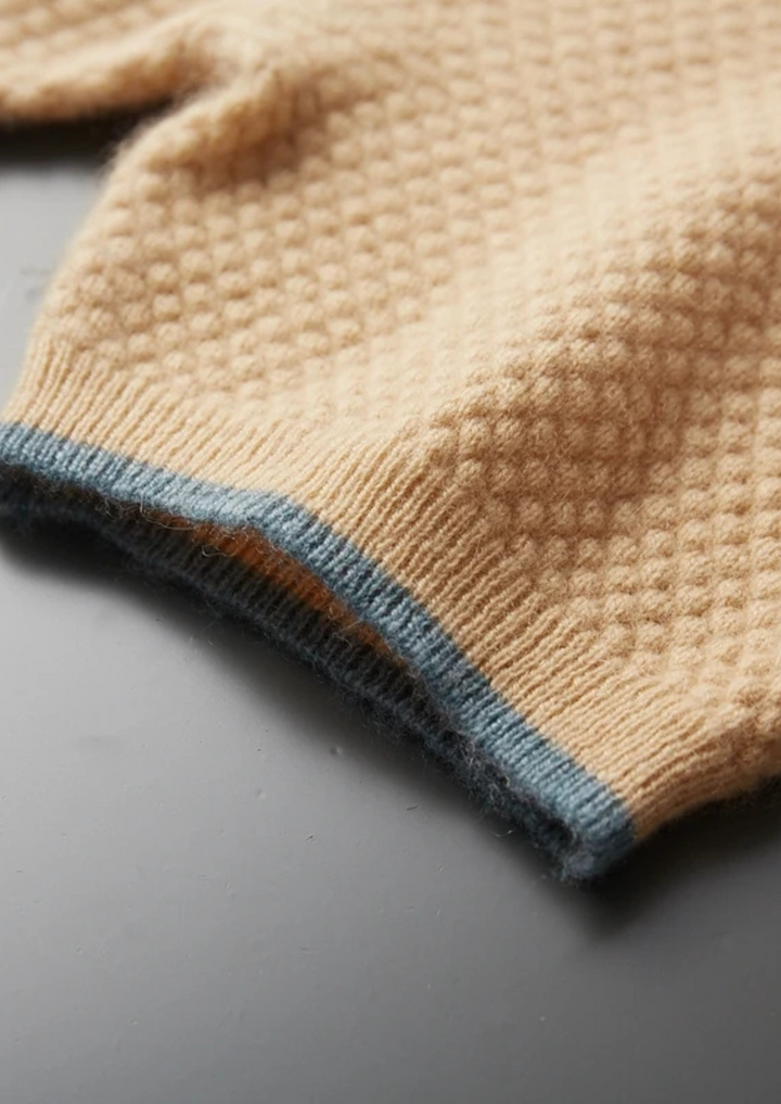 Chatsworth Two-Tone Cashmere Polo