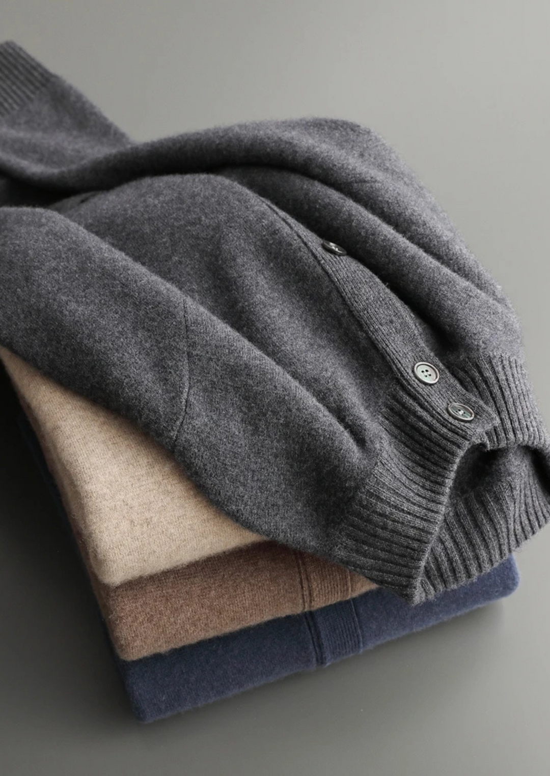 Mayfair Cashmere Button-Up Cardigan