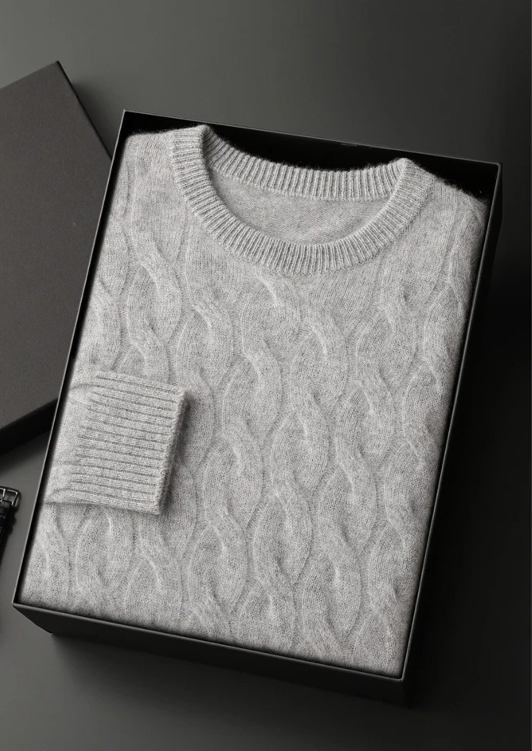 Albany Cable Knit CASHMERE CREWNECK