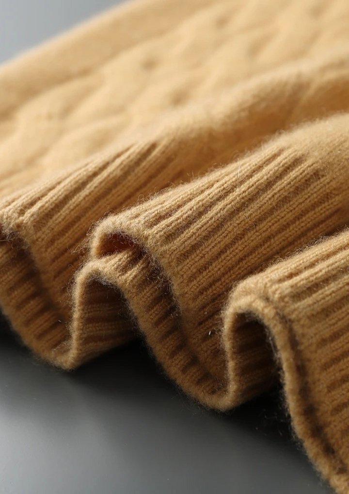 Albany Cable Knit CASHMERE CREWNECK