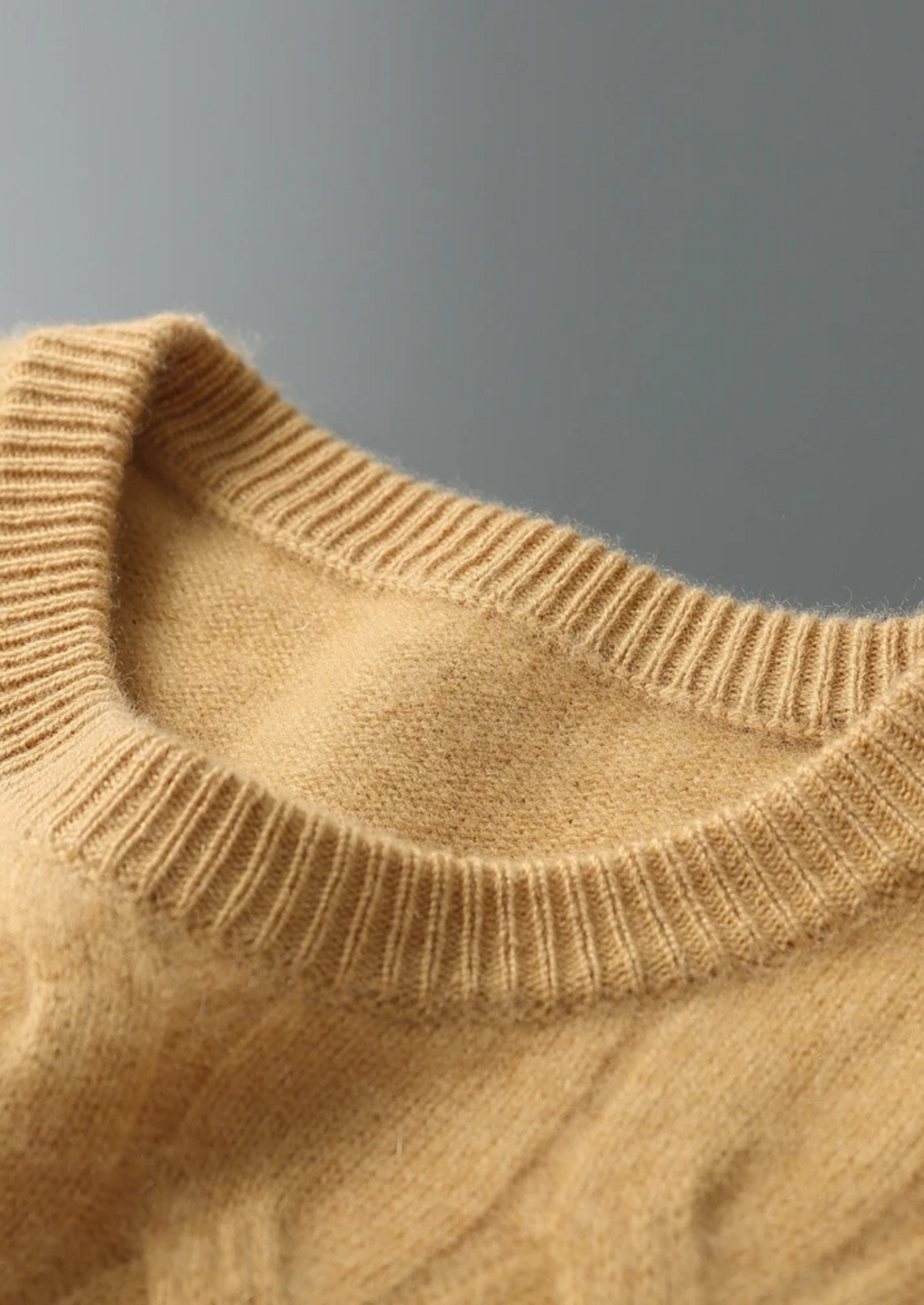 Albany Cable Knit CASHMERE CREWNECK