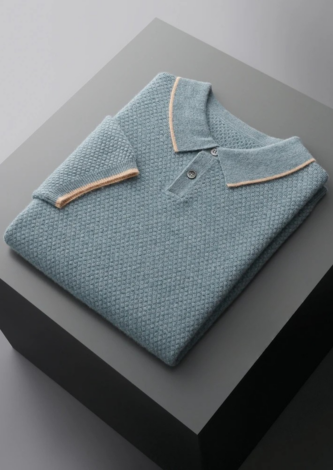 Chatsworth Two-Tone Cashmere Polo