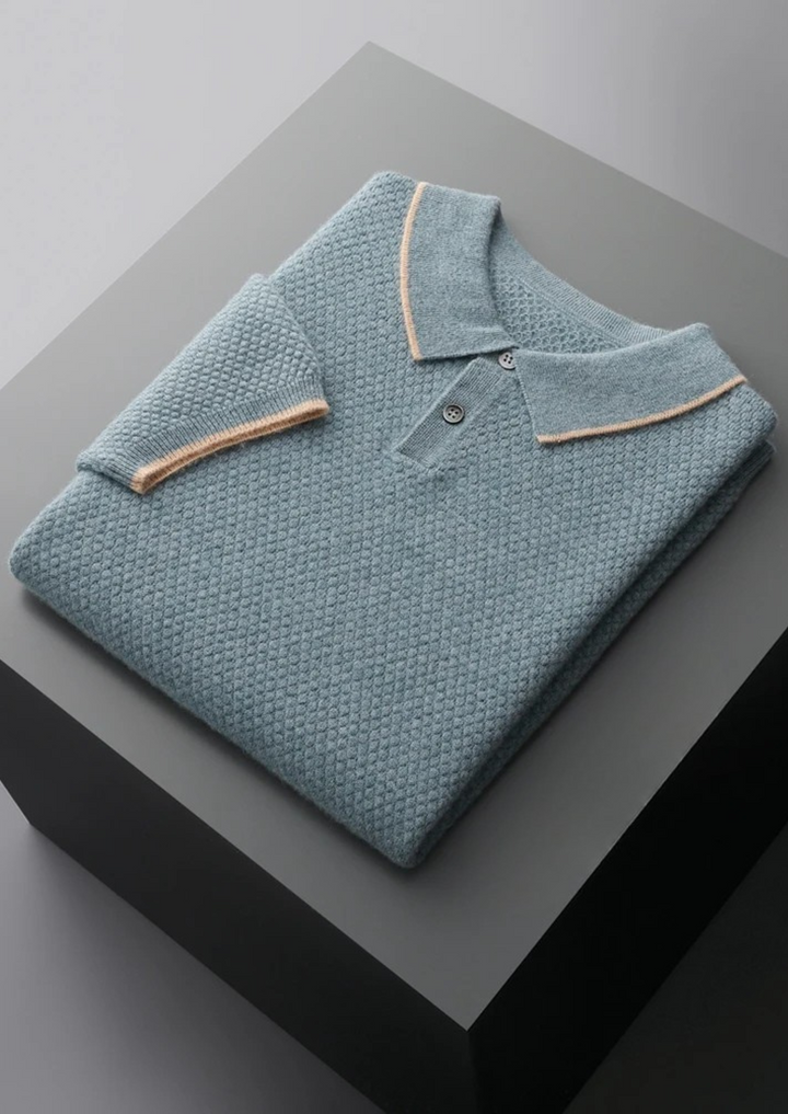 Chatsworth Two-Tone Cashmere Polo