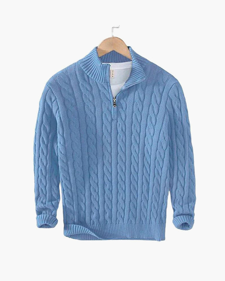 Alexander Zipped Cable Sweater