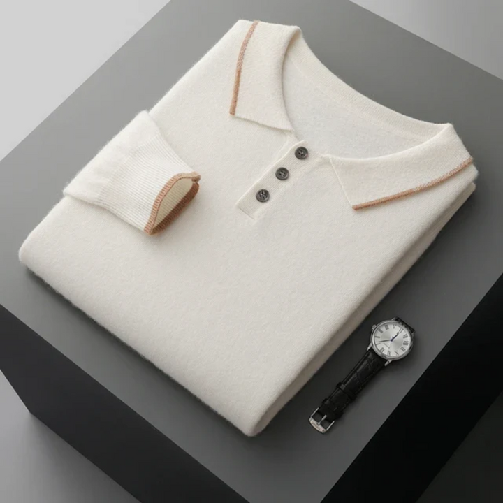 Ravello Cashmere Polo Sweater