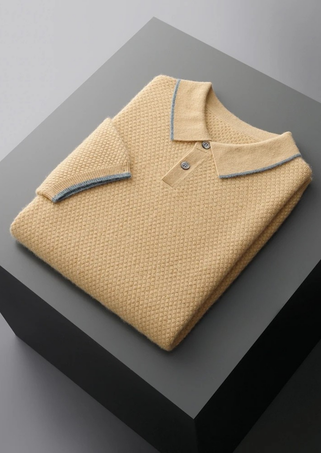 Chatsworth Two-Tone Cashmere Polo