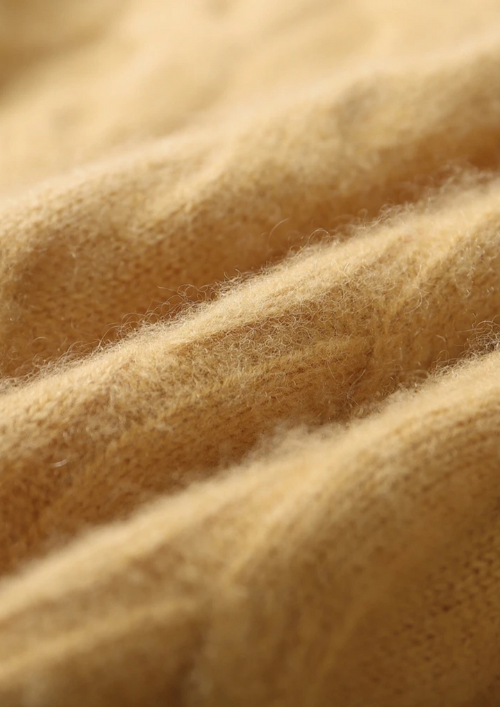 Albany Cable Knit CASHMERE CREWNECK