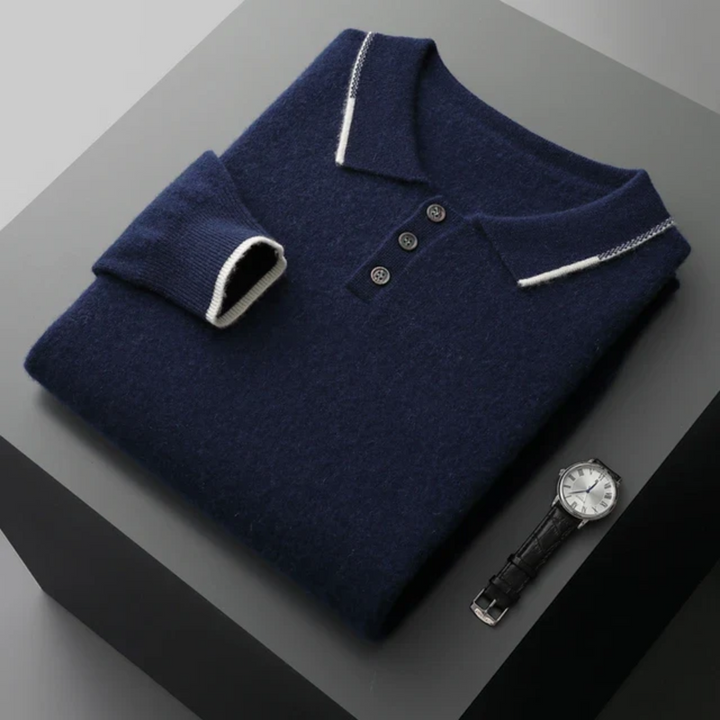 Ravello Cashmere Polo Sweater