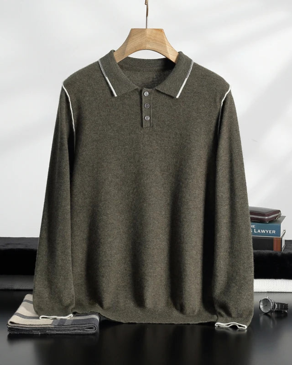 Ravello Cashmere Polo Sweater