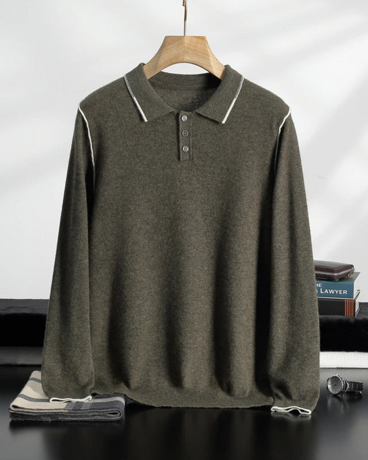 Ravello Cashmere Polo Sweater