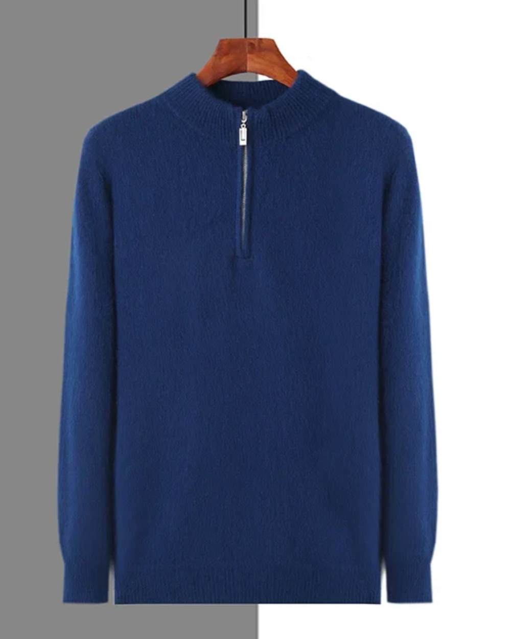 Geneva Cashmere Zip-Up Sweater