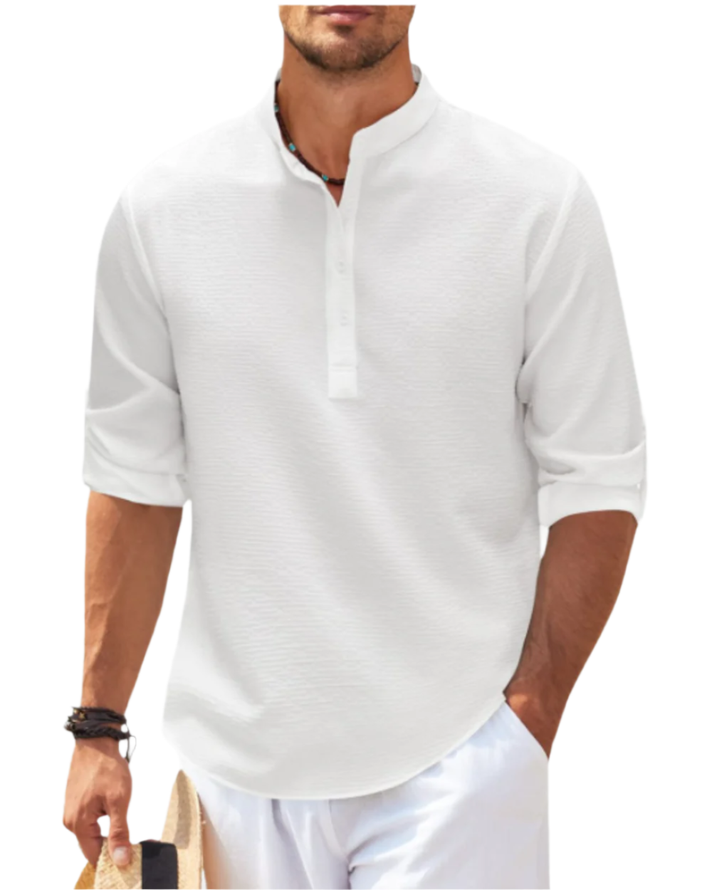 Long-Sleeved Polo Top