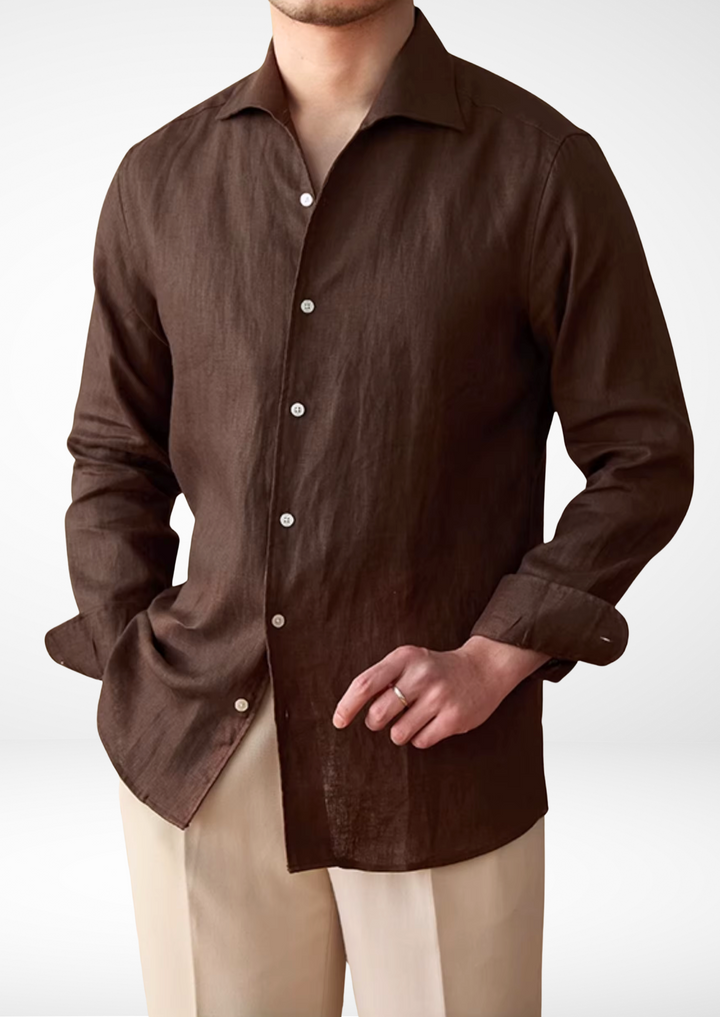 Dark Brown Portofino Coastal Shirt