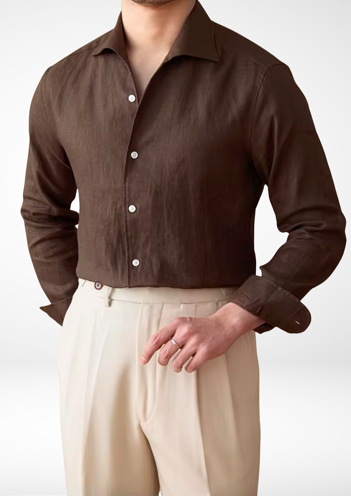 Dark Brown Portofino Coastal Shirt