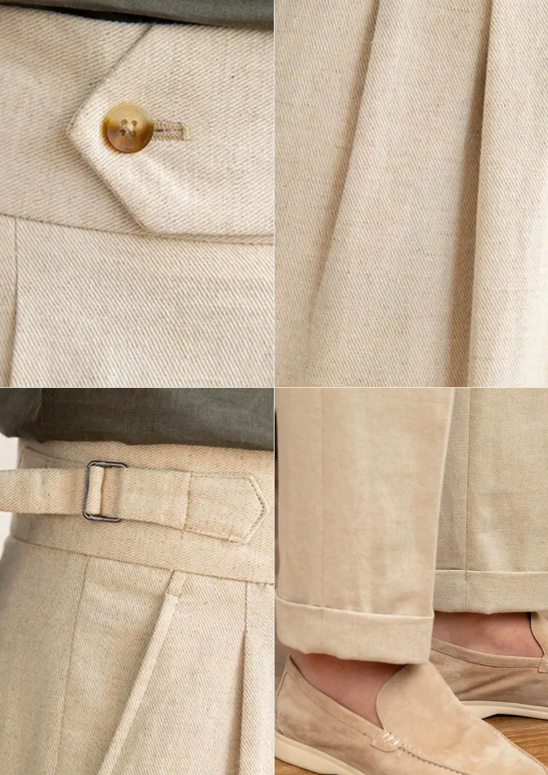 Cagliari Pleated Coastal Trousers