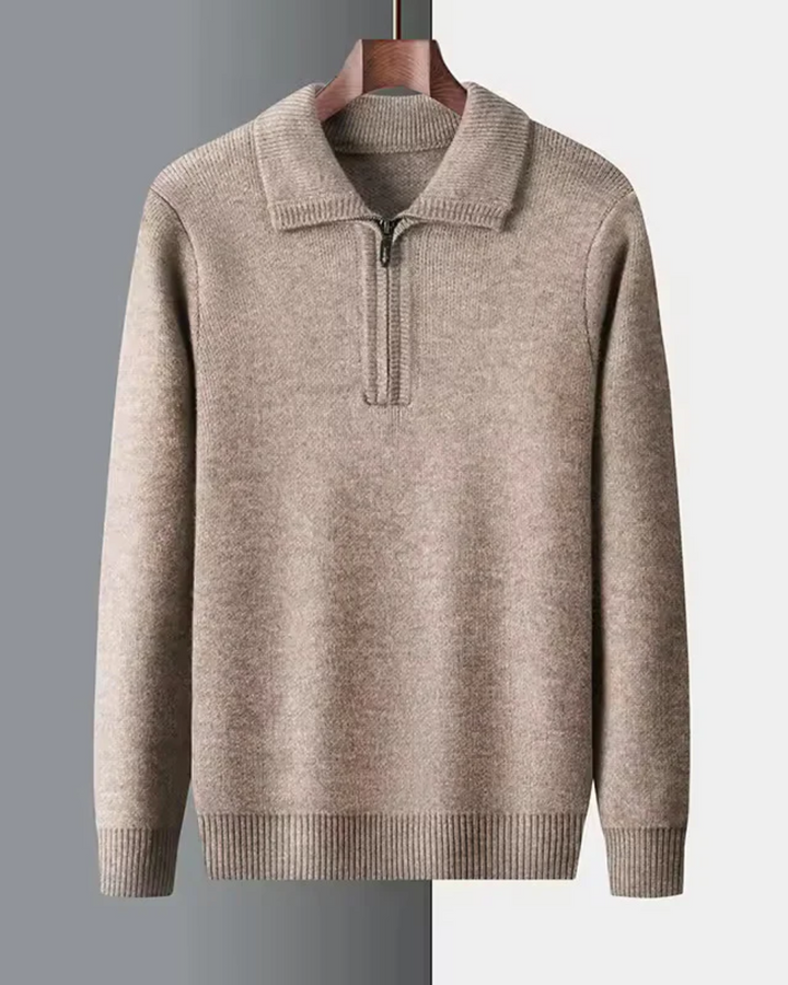Gstaad Quarter-Zip Cashmere Sweater
