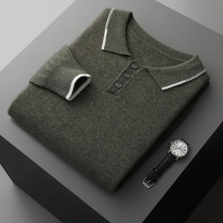 Ravello Cashmere Polo Sweater