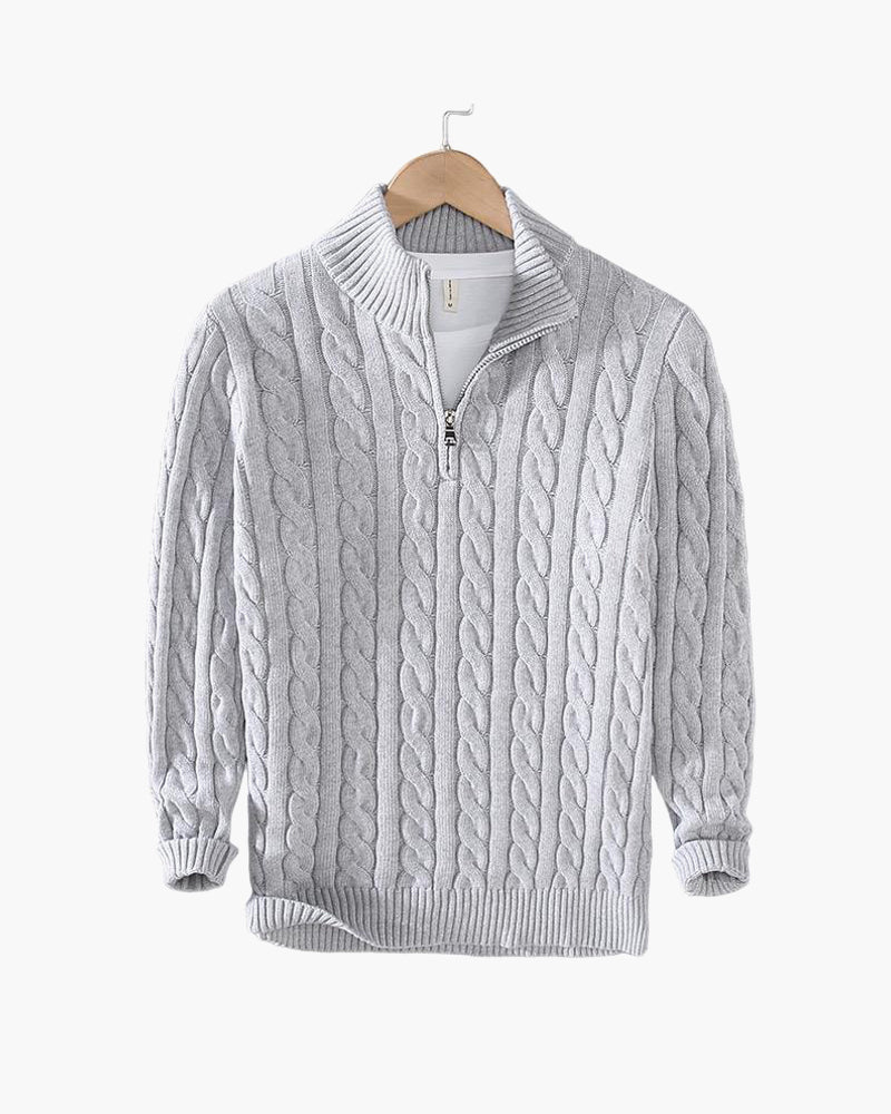 Alexander Zipped Cable Sweater
