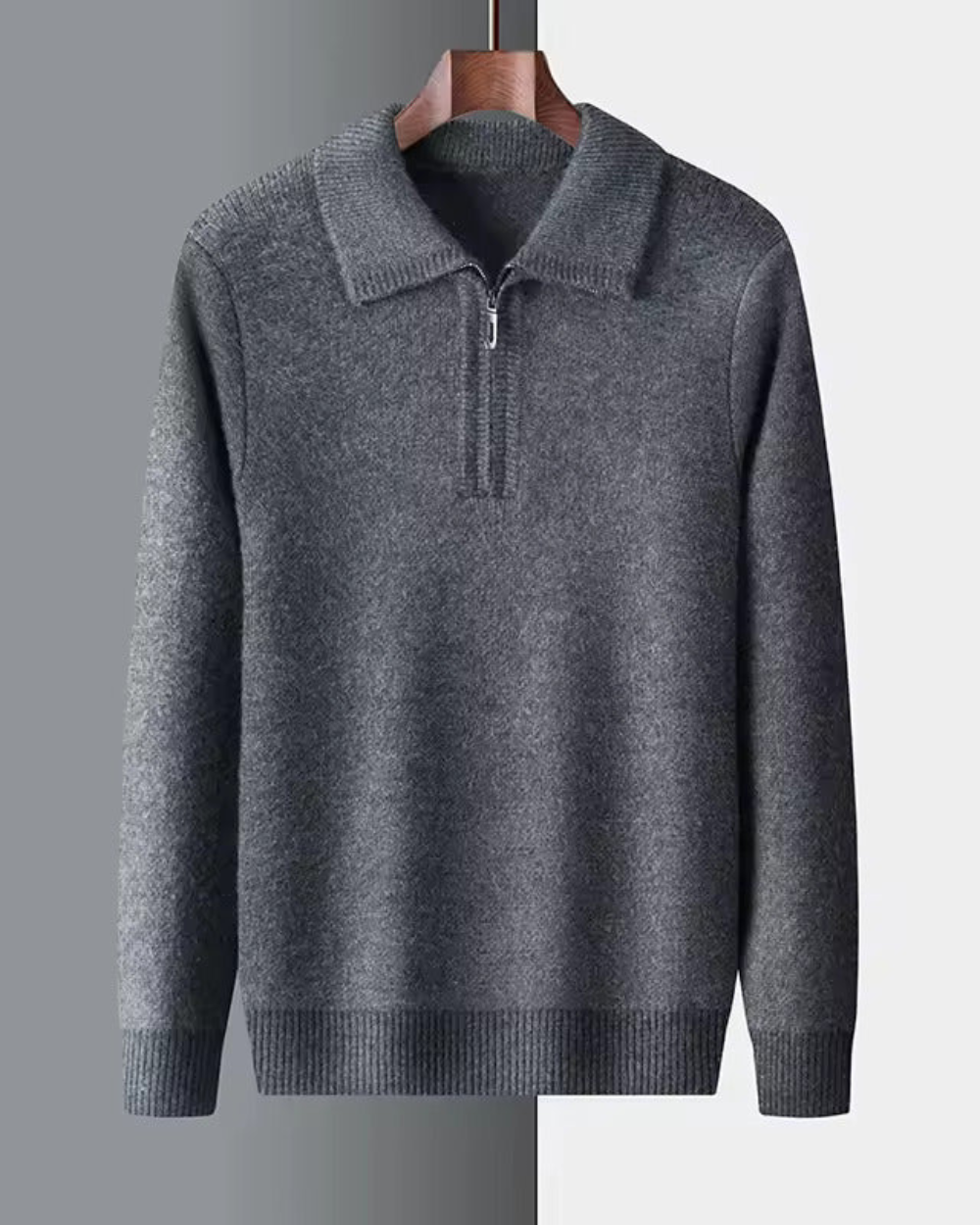 Gstaad Quarter-Zip Cashmere Sweater