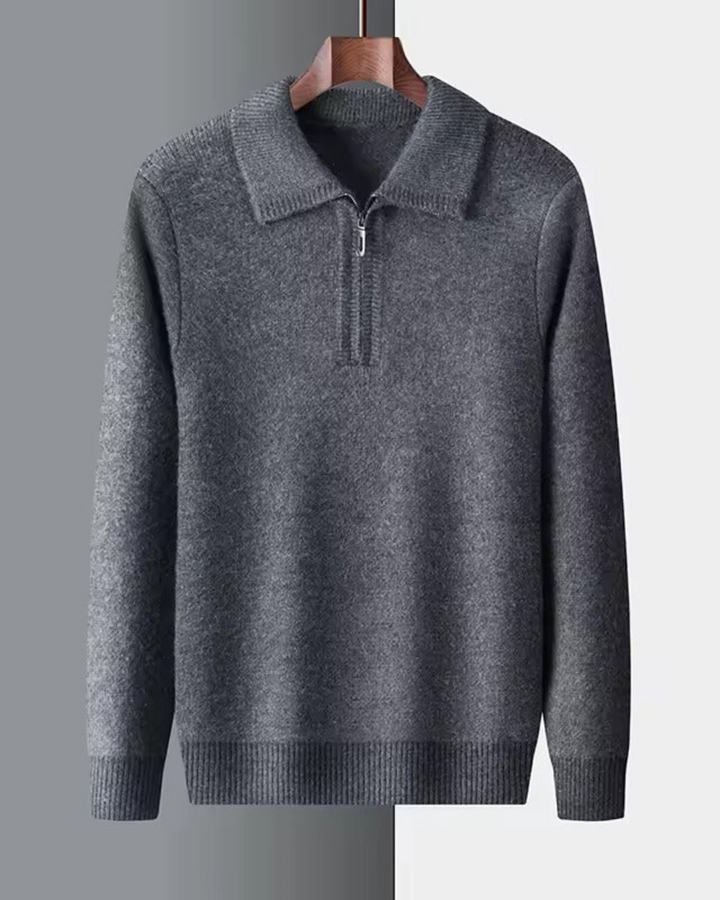 Gstaad Quarter-Zip Cashmere Sweater
