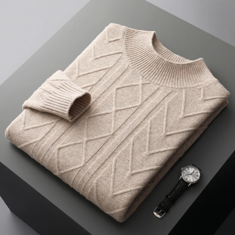 Bellagio Patterned Cashmere Sweater