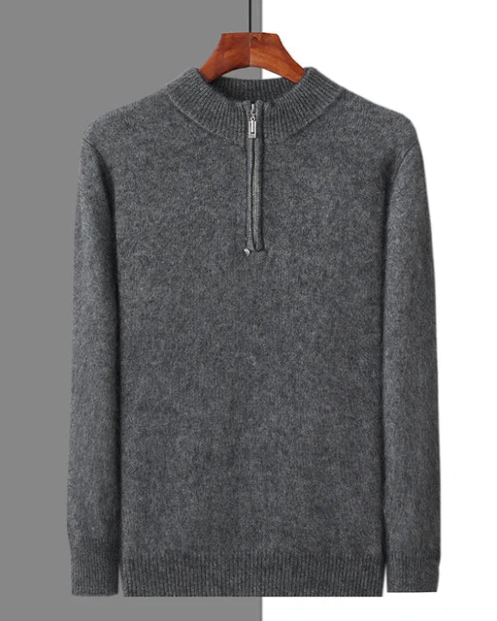 Geneva Cashmere Zip-Up Sweater