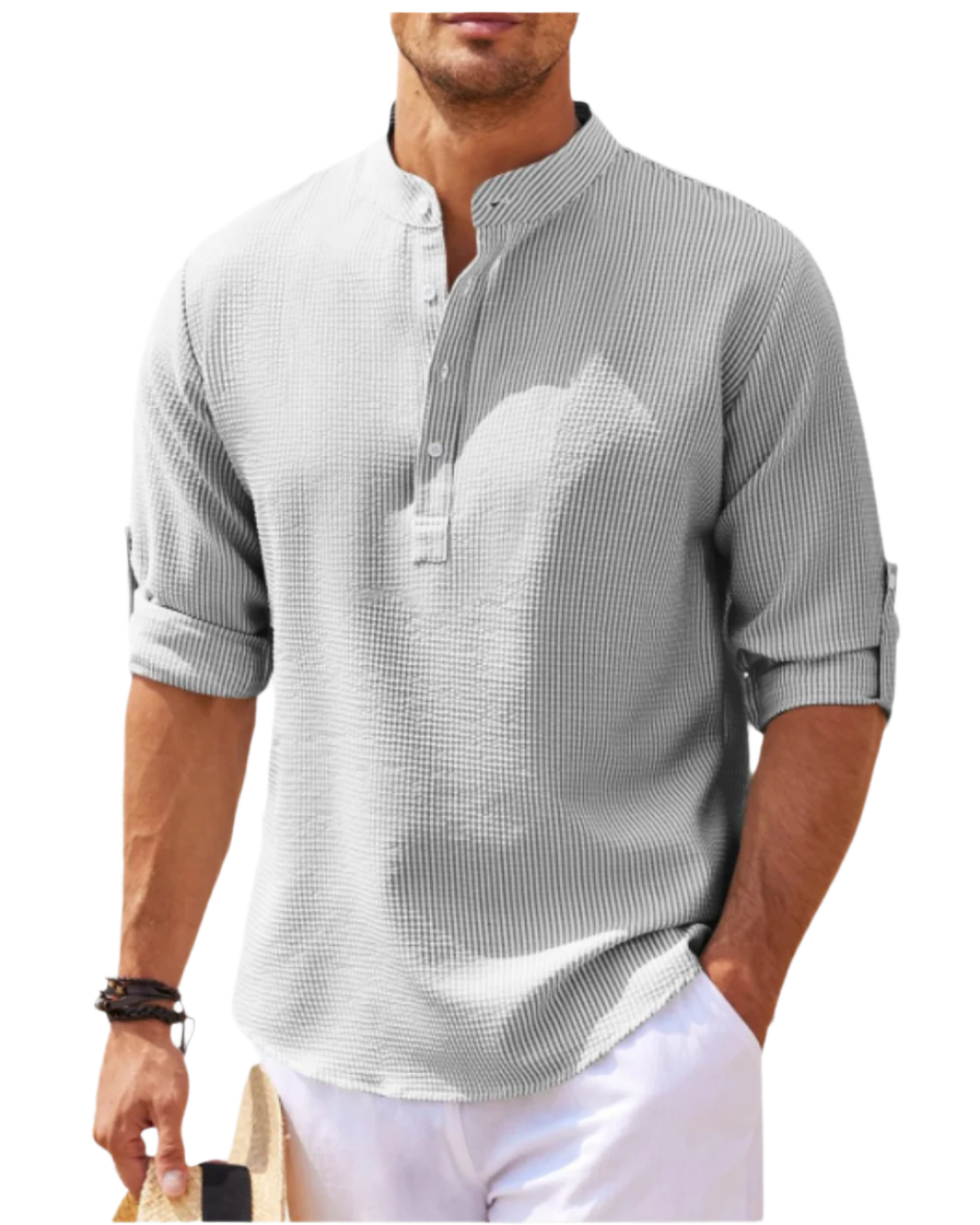 Long-Sleeved Polo Top