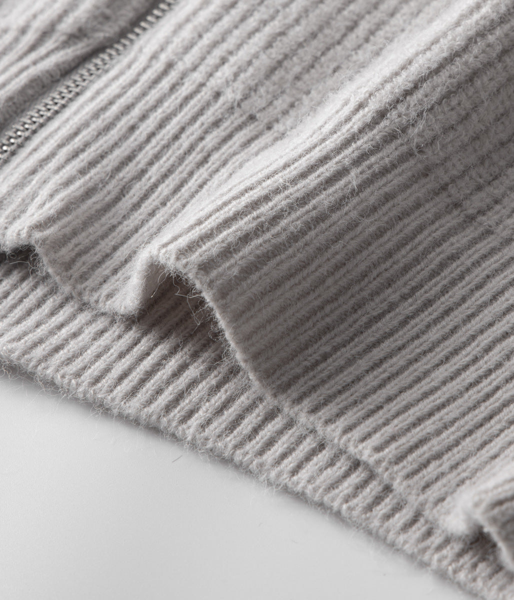 Sorrento Wool Zip Cardigan