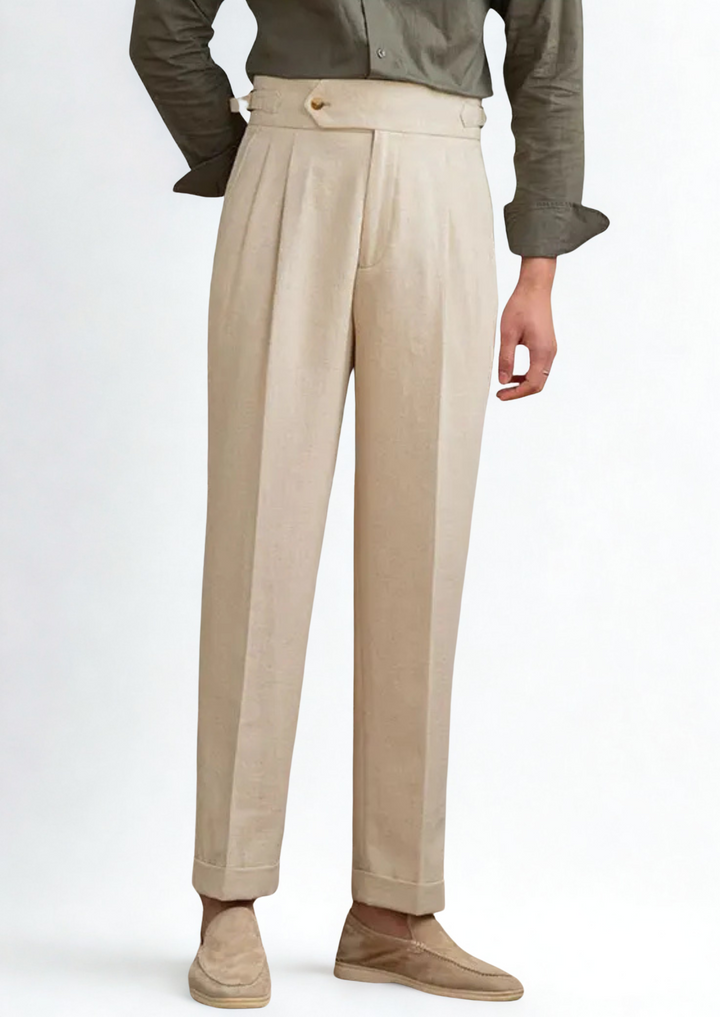 Cagliari Pleated Coastal Trousers