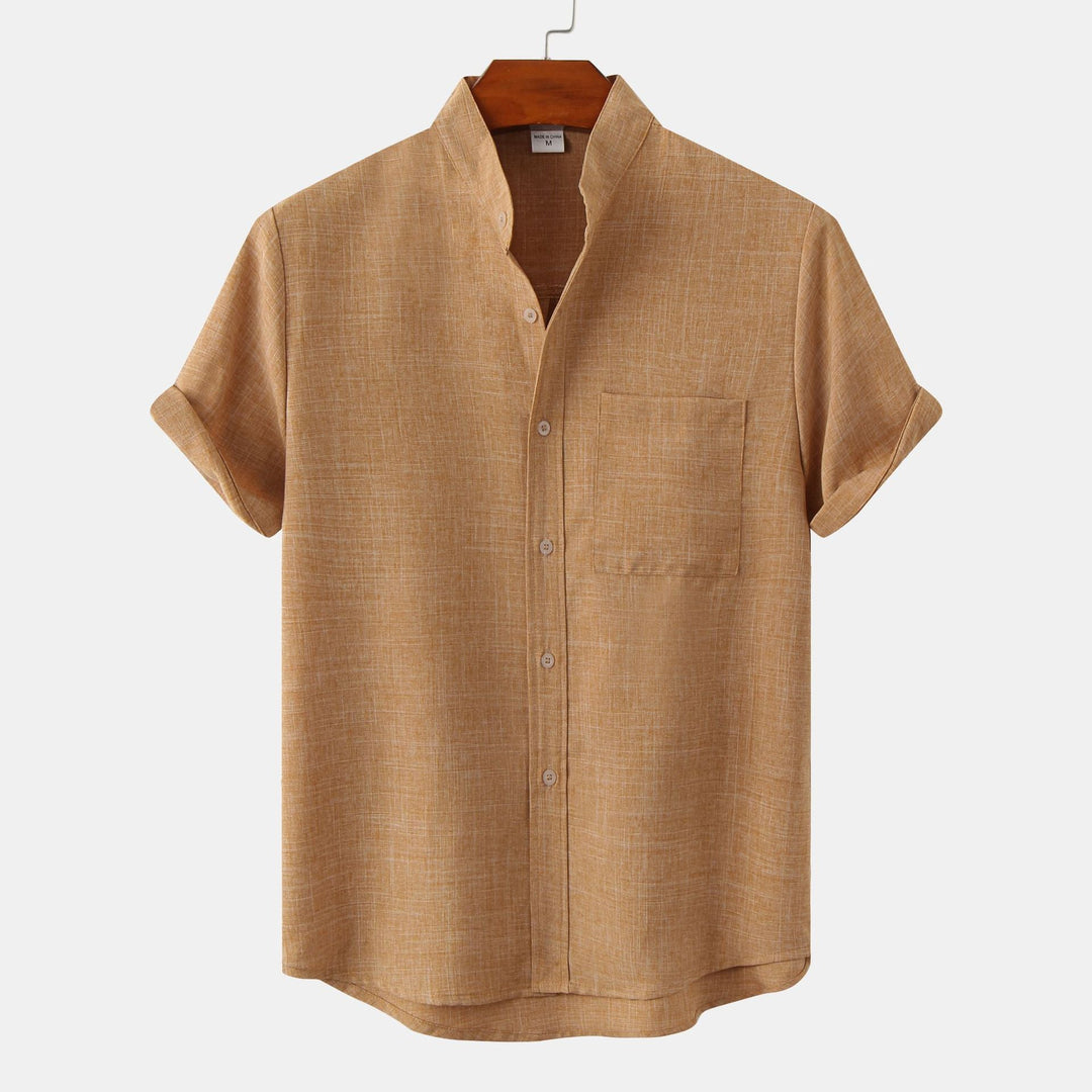 Merano Linen Mandarin Shirt
