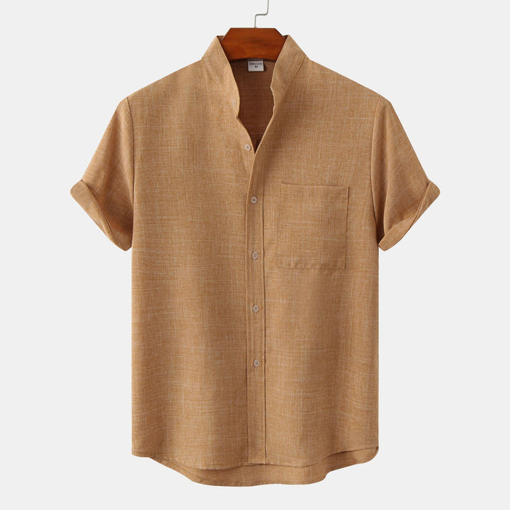 Merano Linen Mandarin Shirt